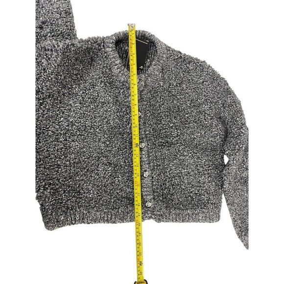 Massimo Dutti Women Cardigan Sweater M Medium Gray Alpaca blend 5756/629 NWT - Picture 16 of 16